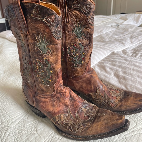 OLD GRINGO-BOOTSTAR Women’s boots 8 B Cactus Flower-Snip Toe Handmade in Mexico - Picture 4 of 13